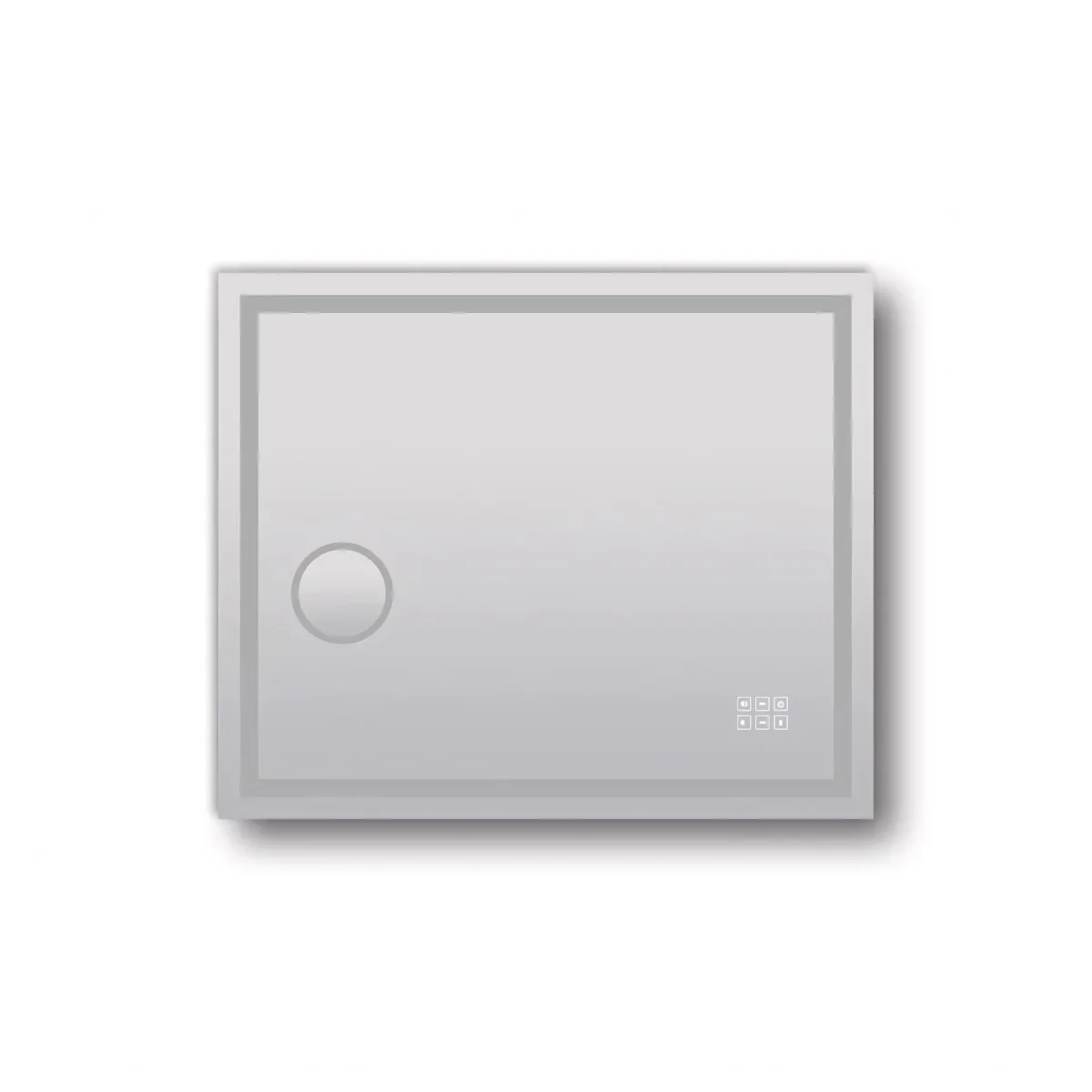 900*750mm Rectangle 3 Color Lighting Frontlit Bluetooth LED Mirror(USB 5V 2.1A Charging Port)Magnifying Touch Sensor Switch