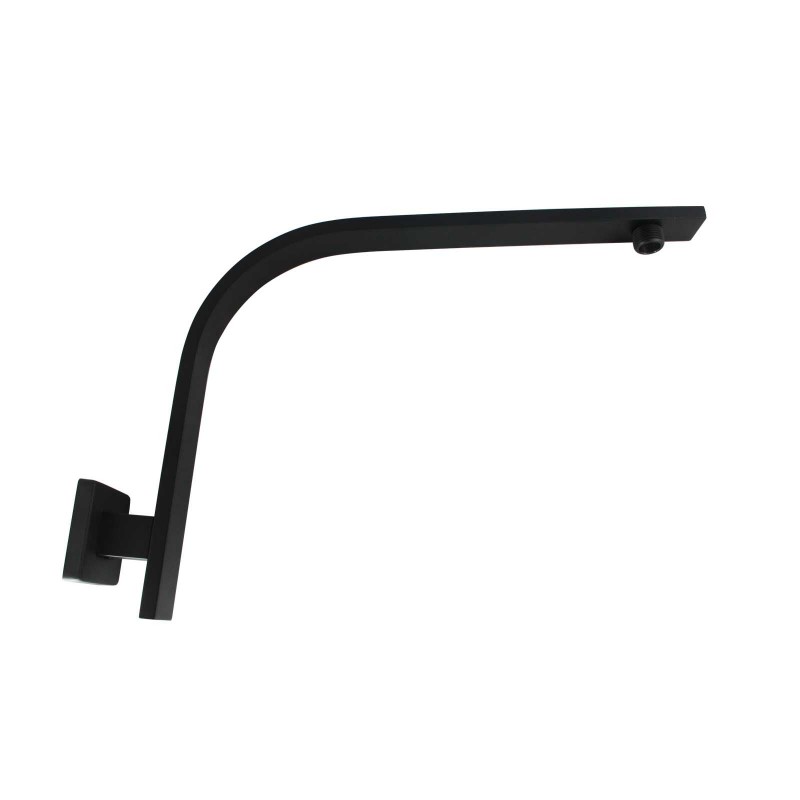 RUSHY Series Matte Black Shower Arm (450 mm Wall Mounted)