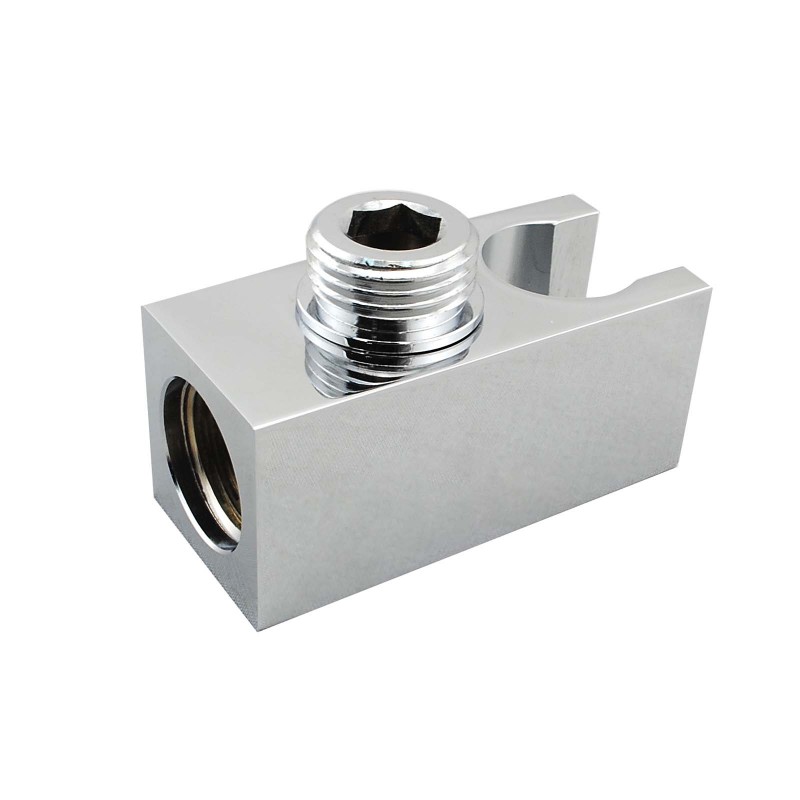 Chrome Shower Rail with Handheld Shower