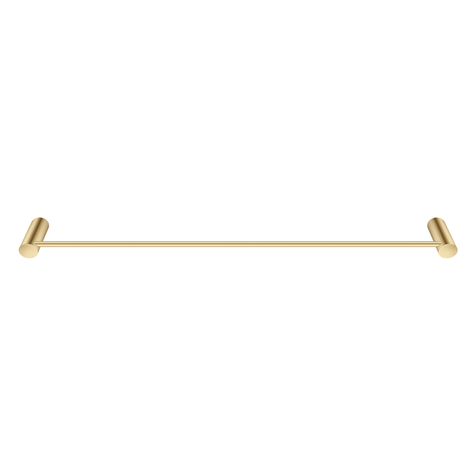 Aquaperla Brushed Brass Single Towel Rail 600mm