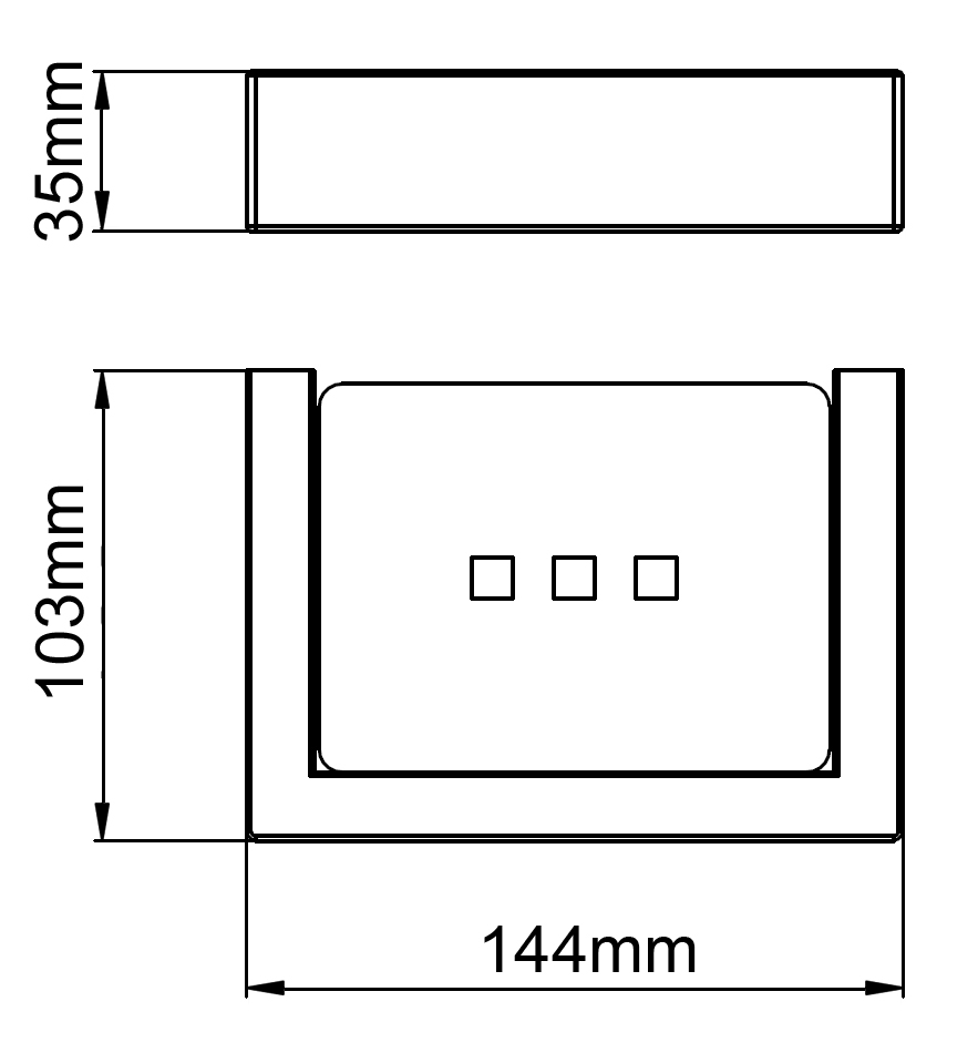 IVANO - Chrome Soap Dish