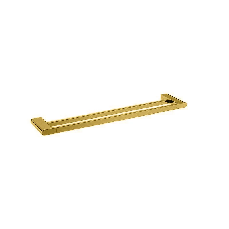 VOG - 800mm Brushed Brass Double Towel Rail