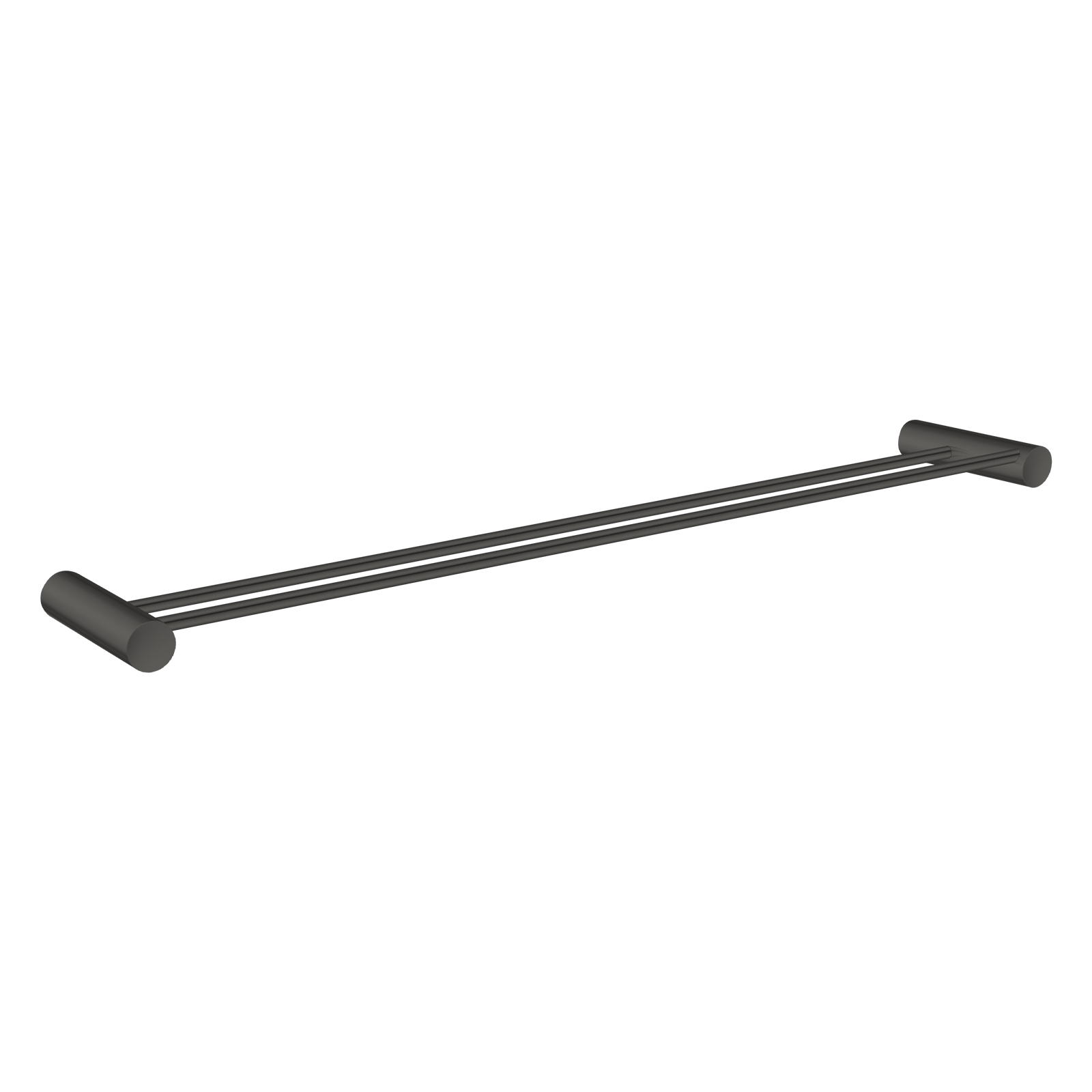 Aquaperla Gun Metal Grey Double Towel Rail 600mm