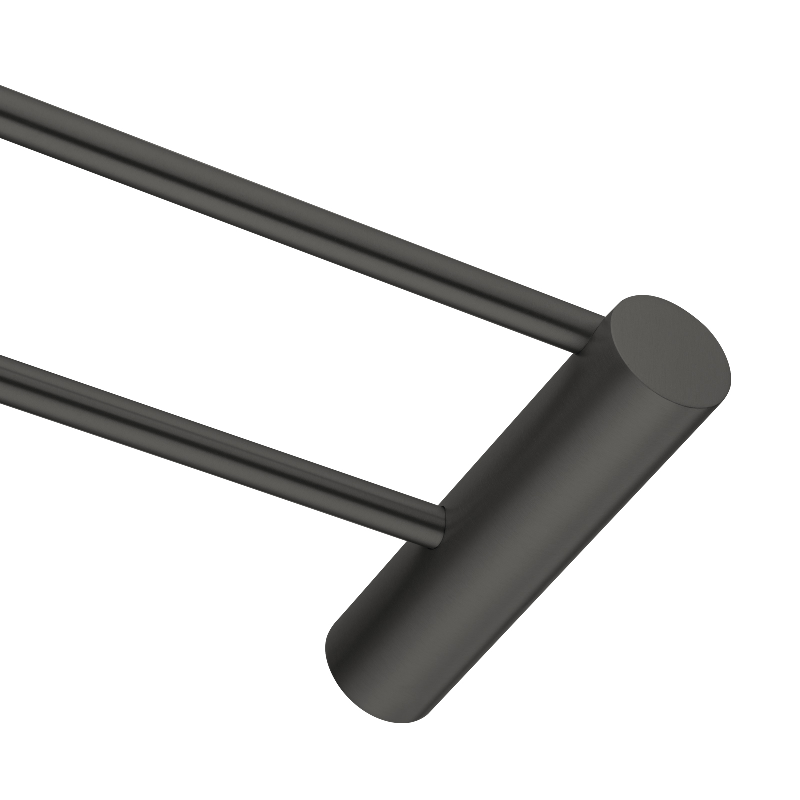 Aquaperla Gun Metal Grey Double Towel Rail 600mm