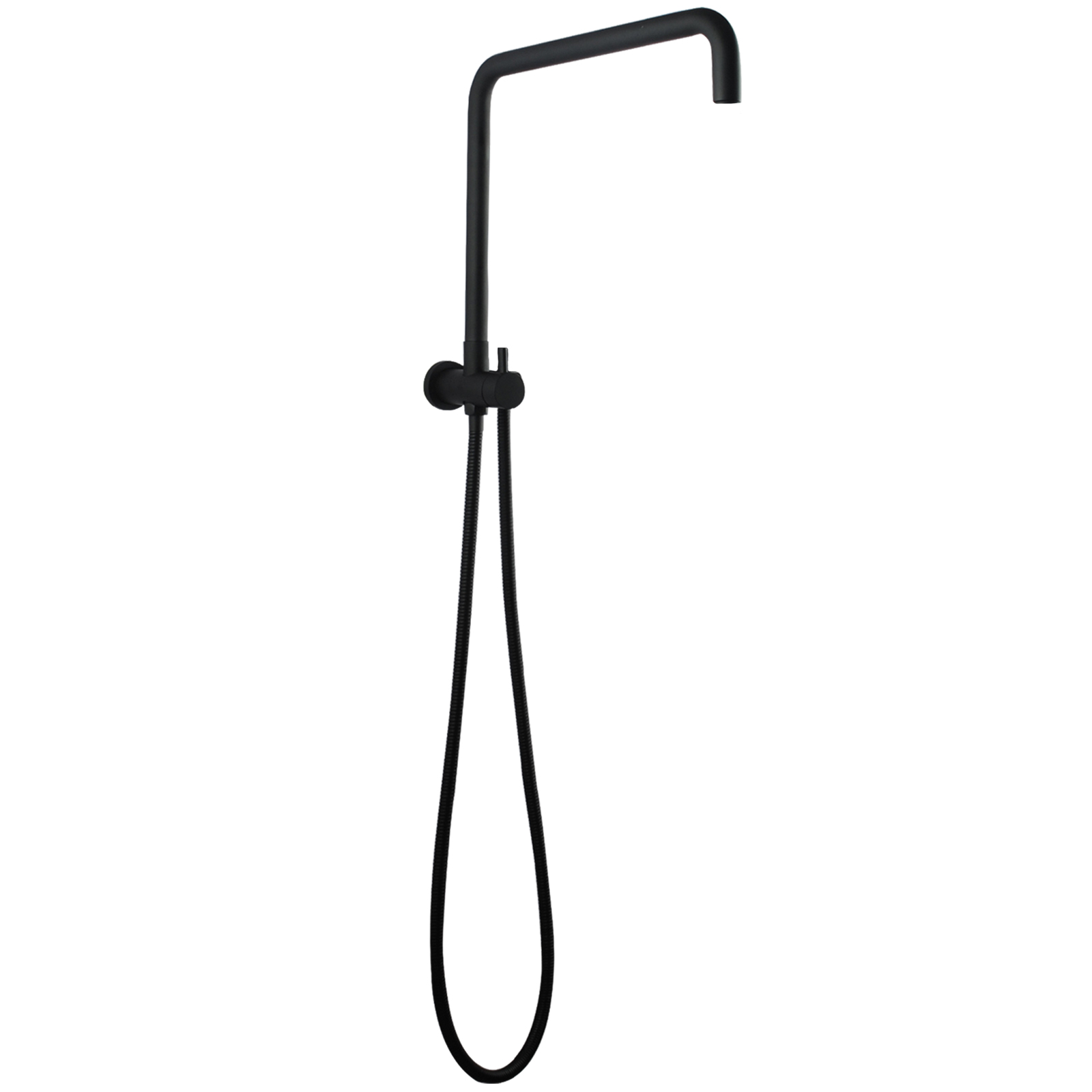 RUSHY Series Matte Black Round Rain Shower Head (2138)