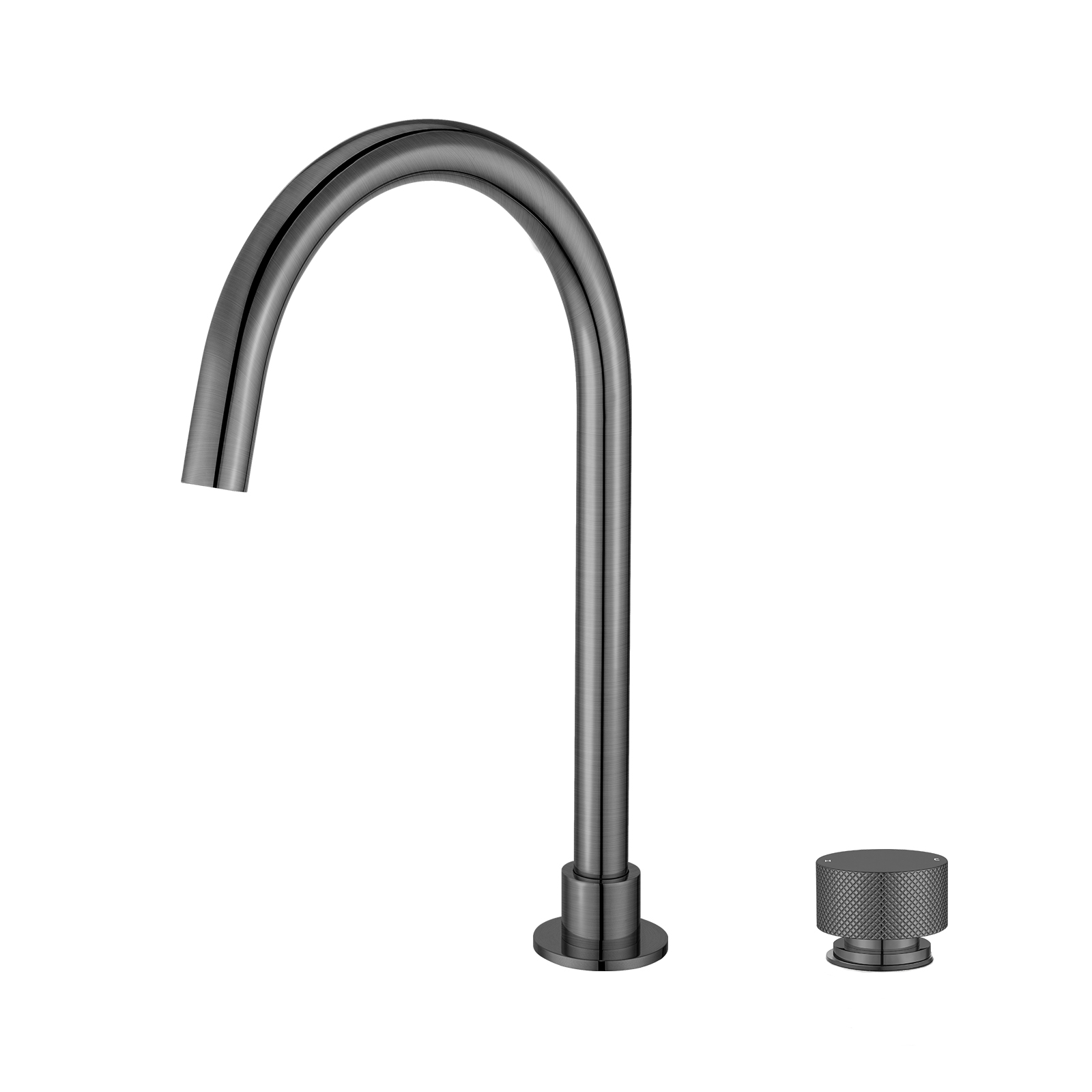 MOON Series Brushed Gun Metal Grey Split Type Basin Mixer