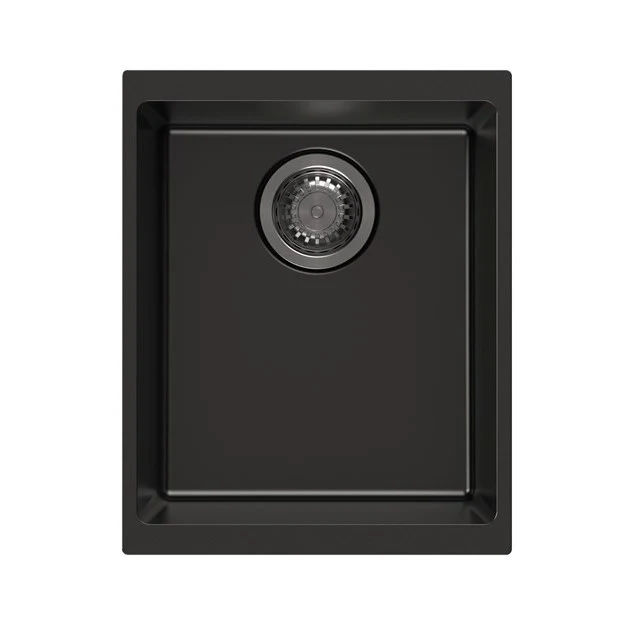 Black Carysil Enigma N100N Granite Single Bowl Stone Kitchen Sink 370460200mm