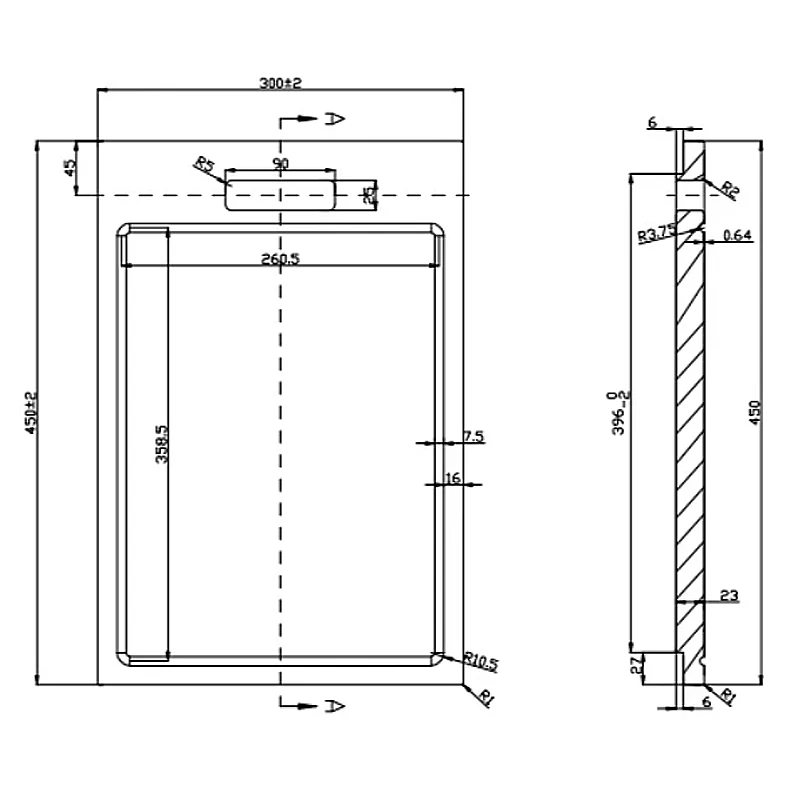 450*300*6mm Acaia Wood Chopping Board