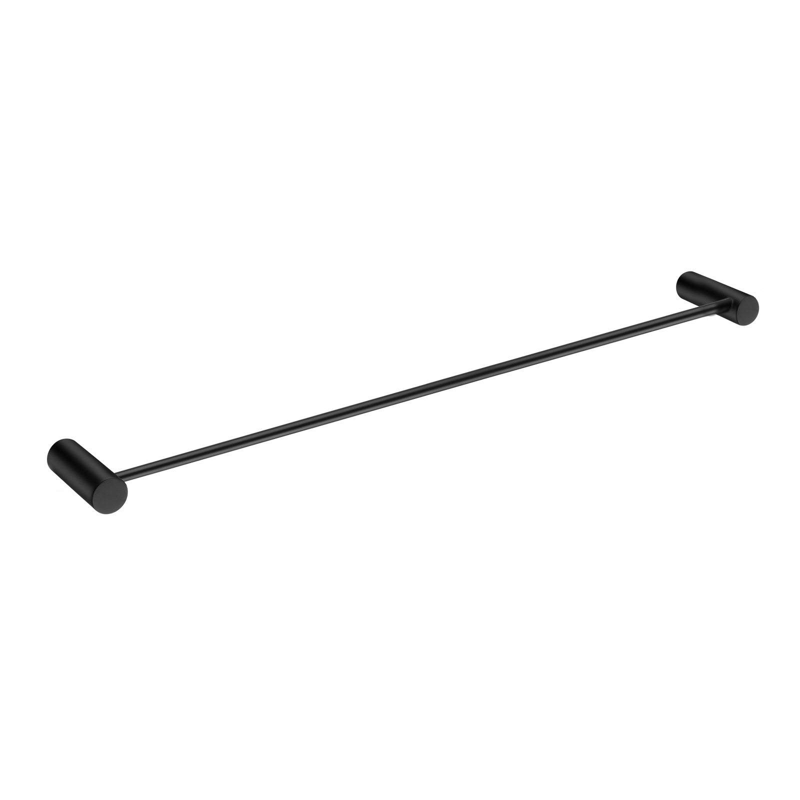 Aquaperla Black Single Towel Rail 600mm