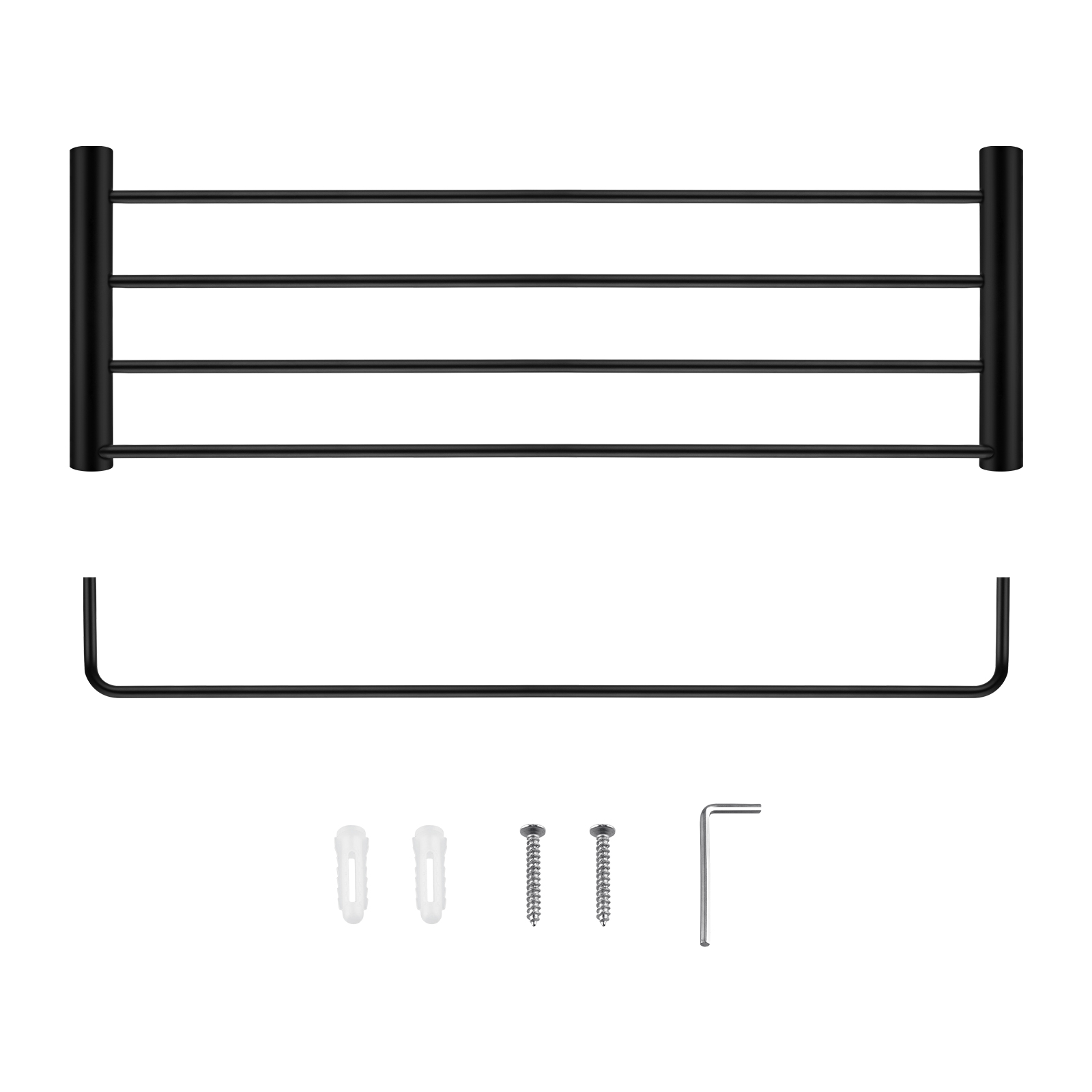 Aquaperla Black Shower Shelf