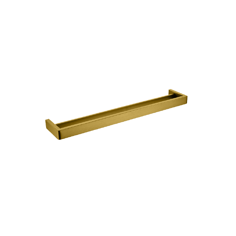 IVANO - 600mm Brushed Brass Double Towel Rail