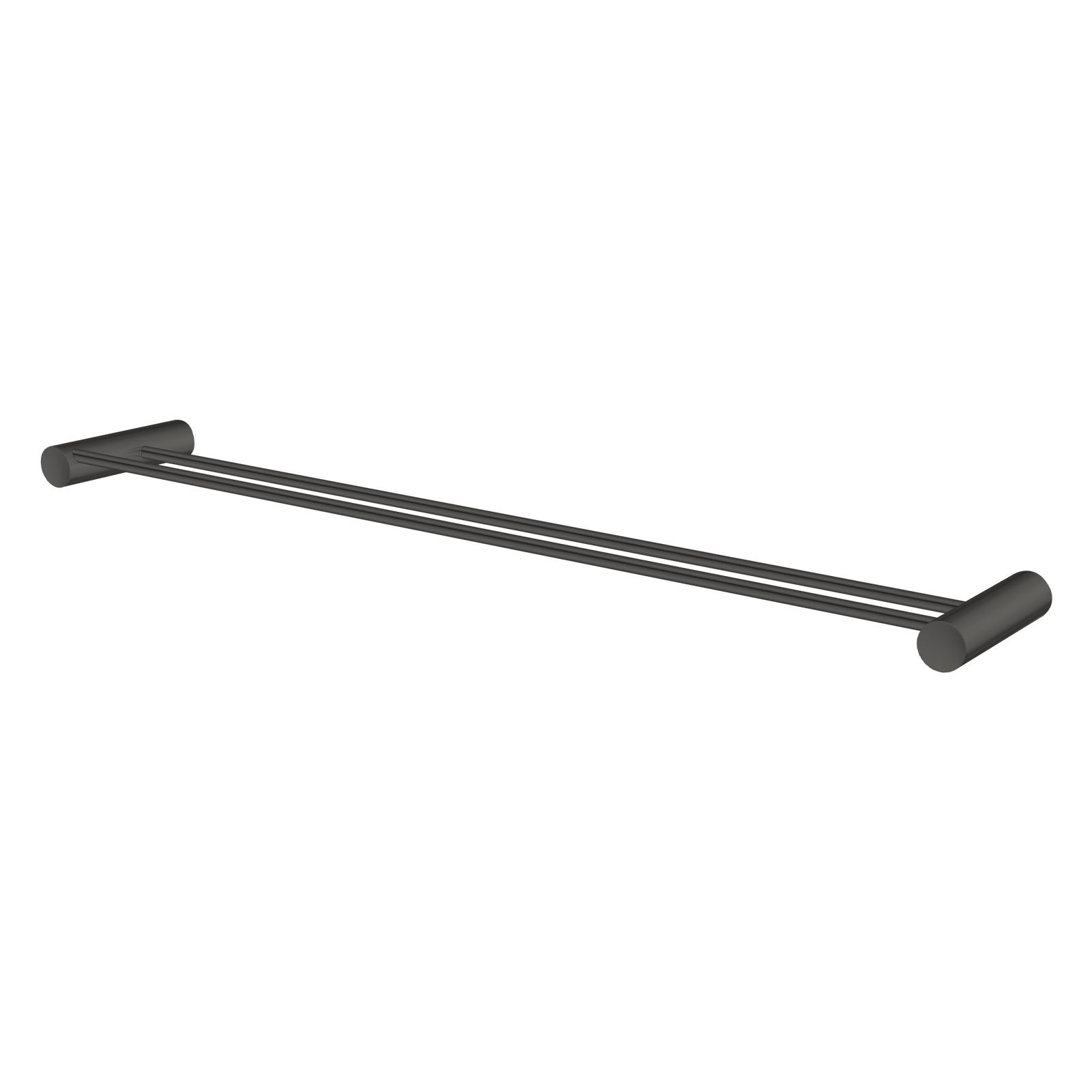 Aquaperla Gun Metal Grey Double Towel Rail 600mm