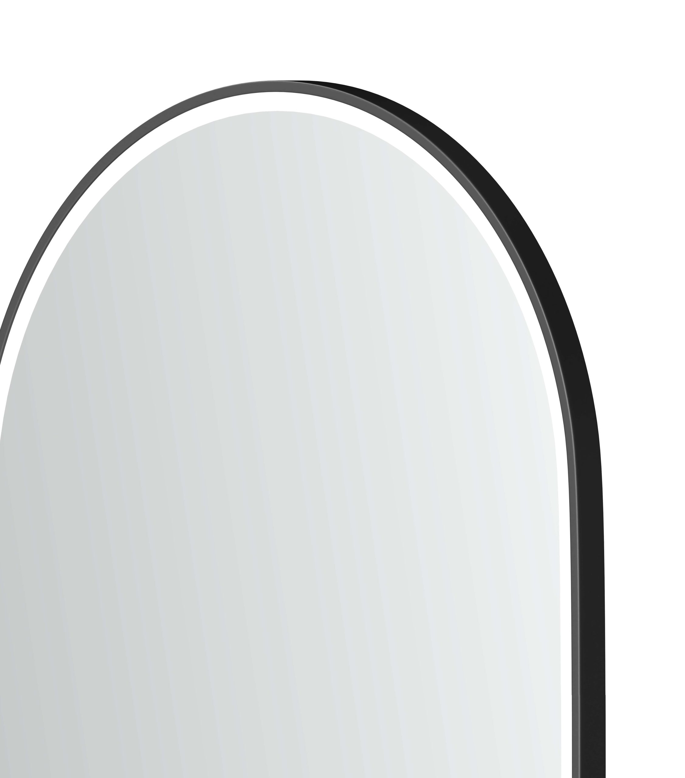 OTTI LED Noosa 1500(W)x750(H) Black Metal Frame Tuffi Mirror- Install Horizontal or Vertical