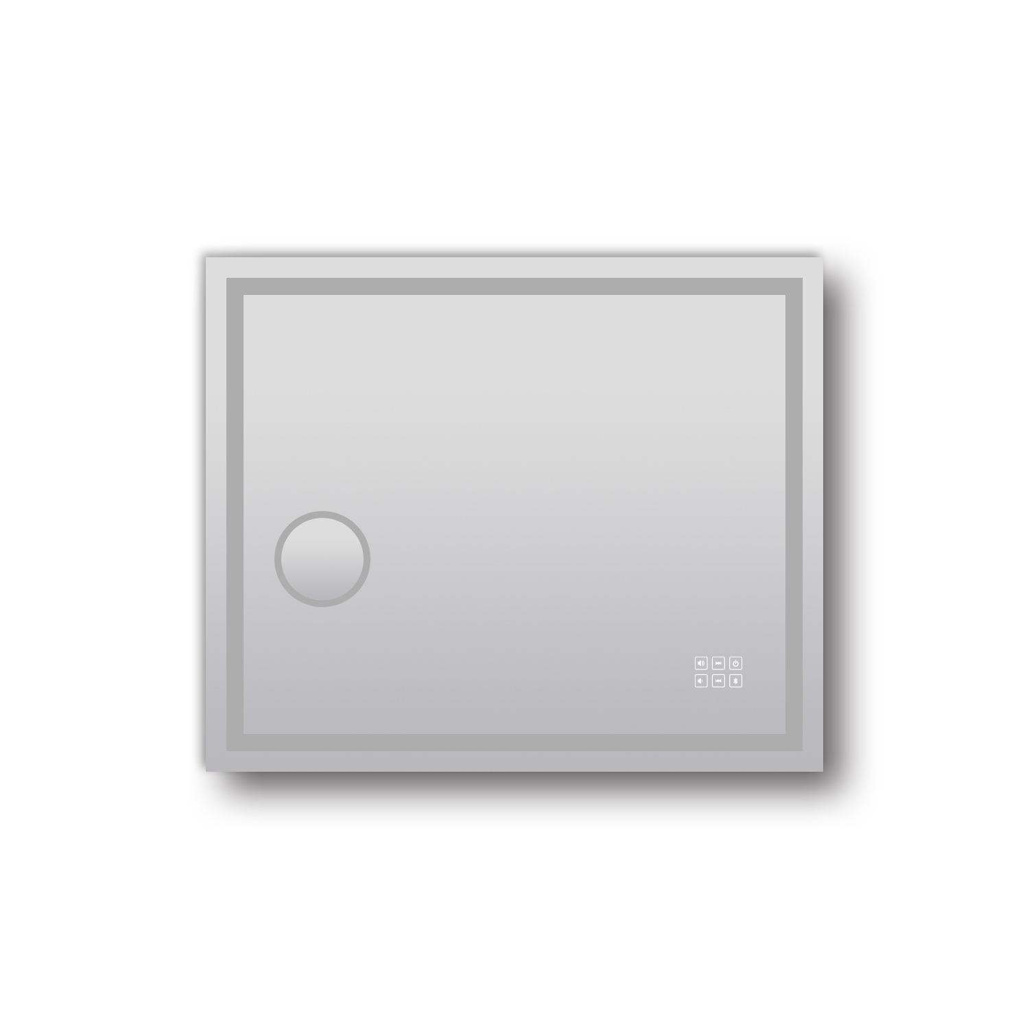 1200*800mm Rectangle 3 Color Lighting Frontlit Bluetooth LED Mirror(USB 5V 2.1A Charging Port)Magnifying Touch Sensor Switch