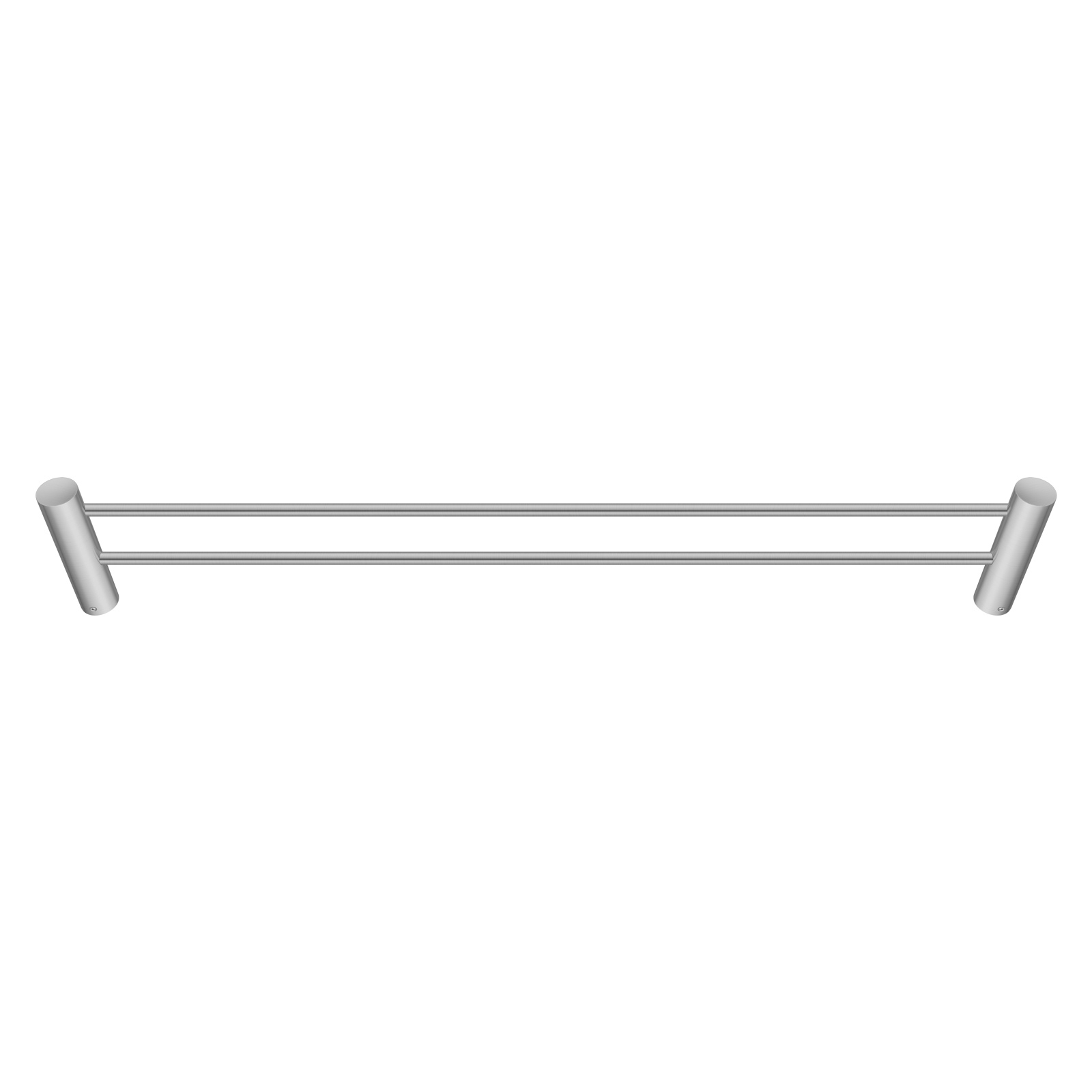 Aquperla Brushed Nickel Double Towel Rail 600mm