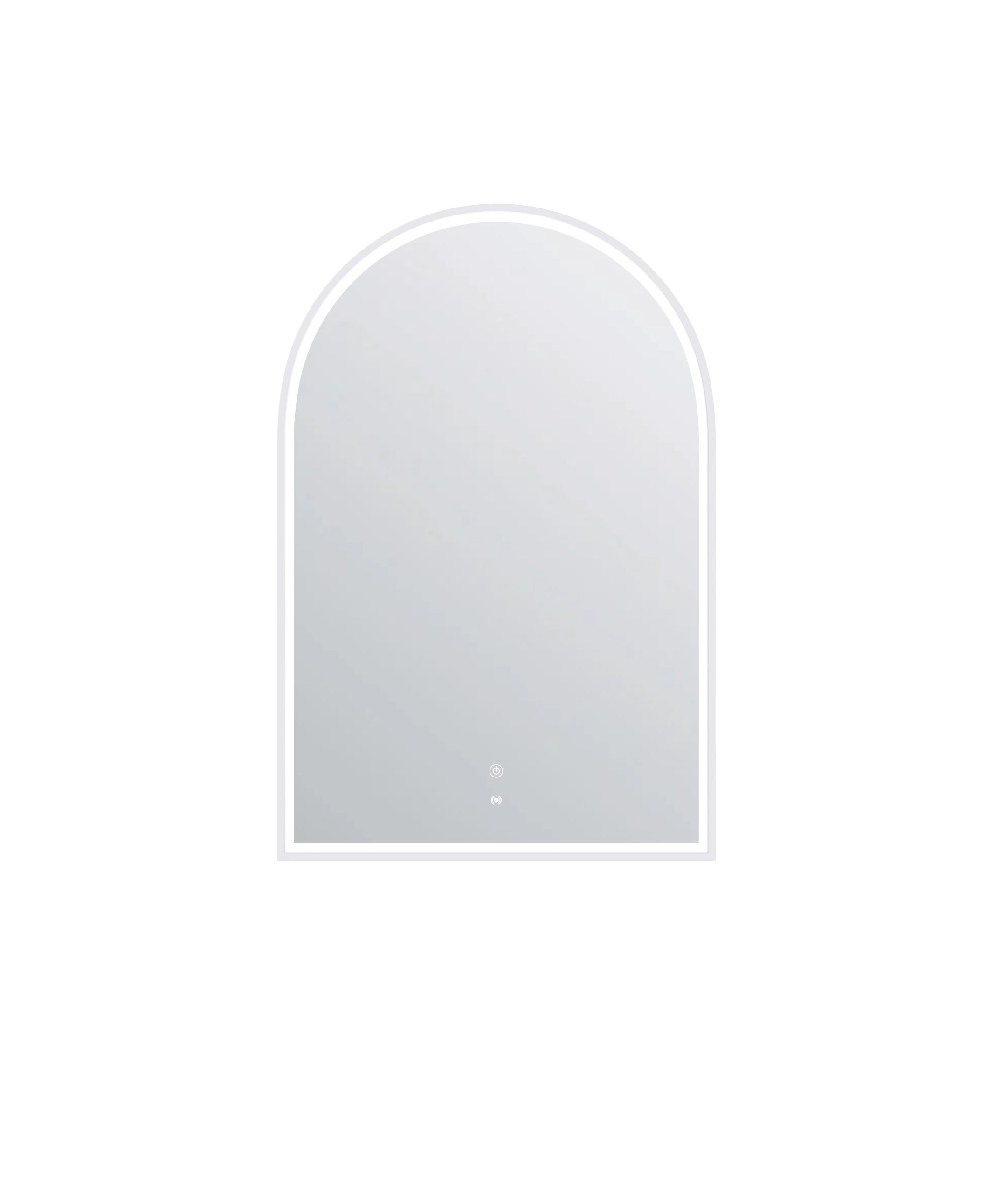 OTTI LED Archie 900(H)x600(W) Black Metal Frame Mirror