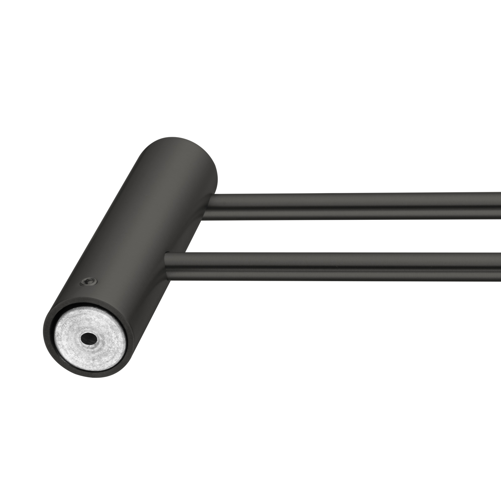 Aquaperla Gun Metal Grey Double Towel Rail 600mm