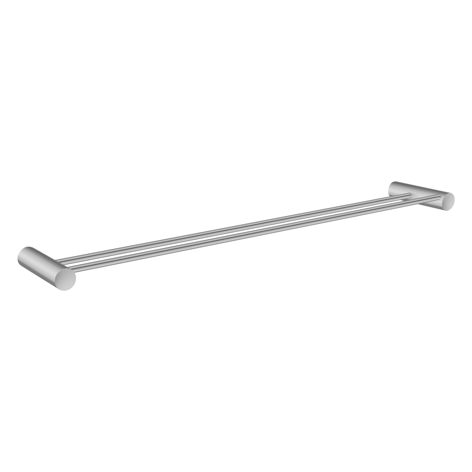Aquperla Brushed Nickel Double Towel Rail 600mm