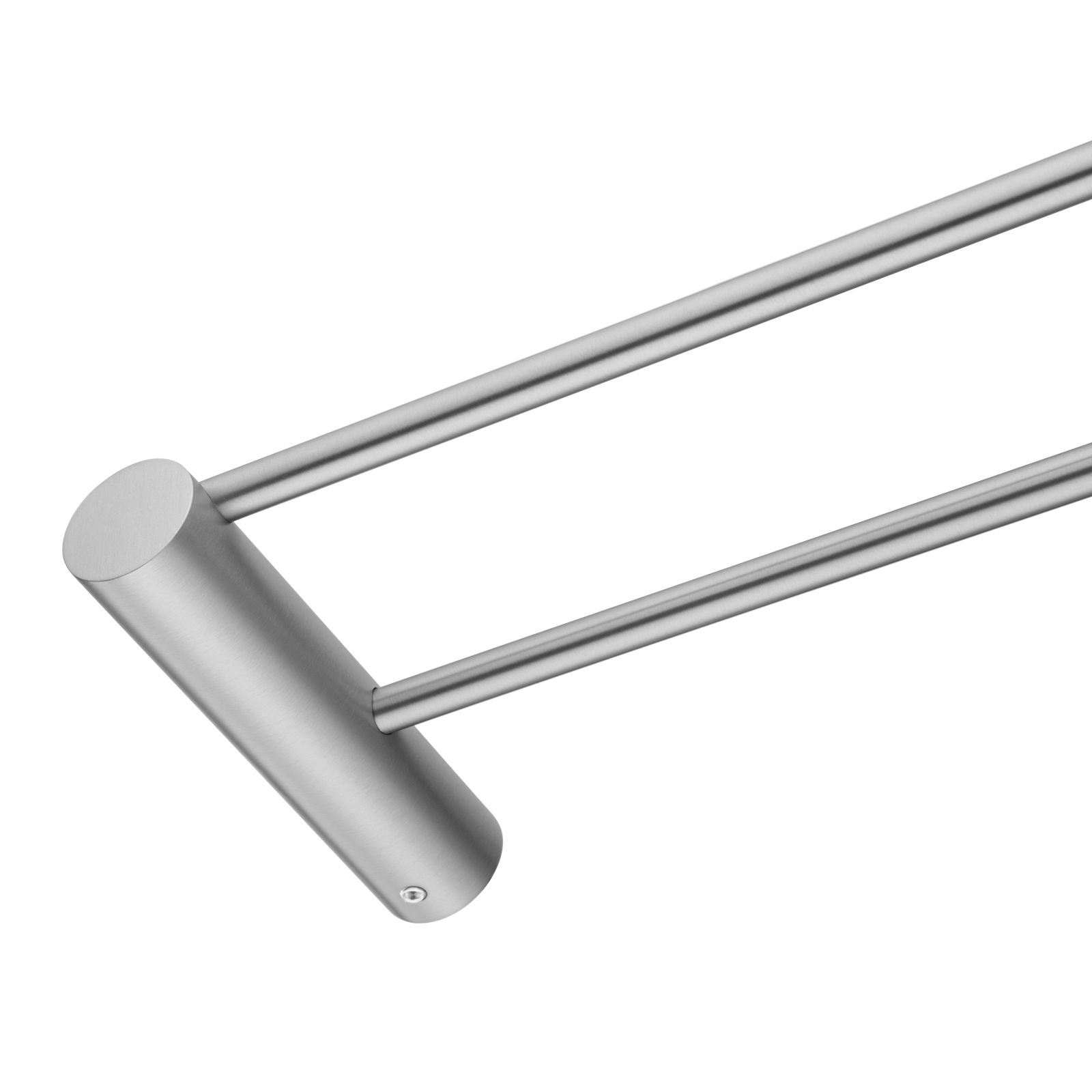 Aquperla Brushed Nickel Double Towel Rail 600mm