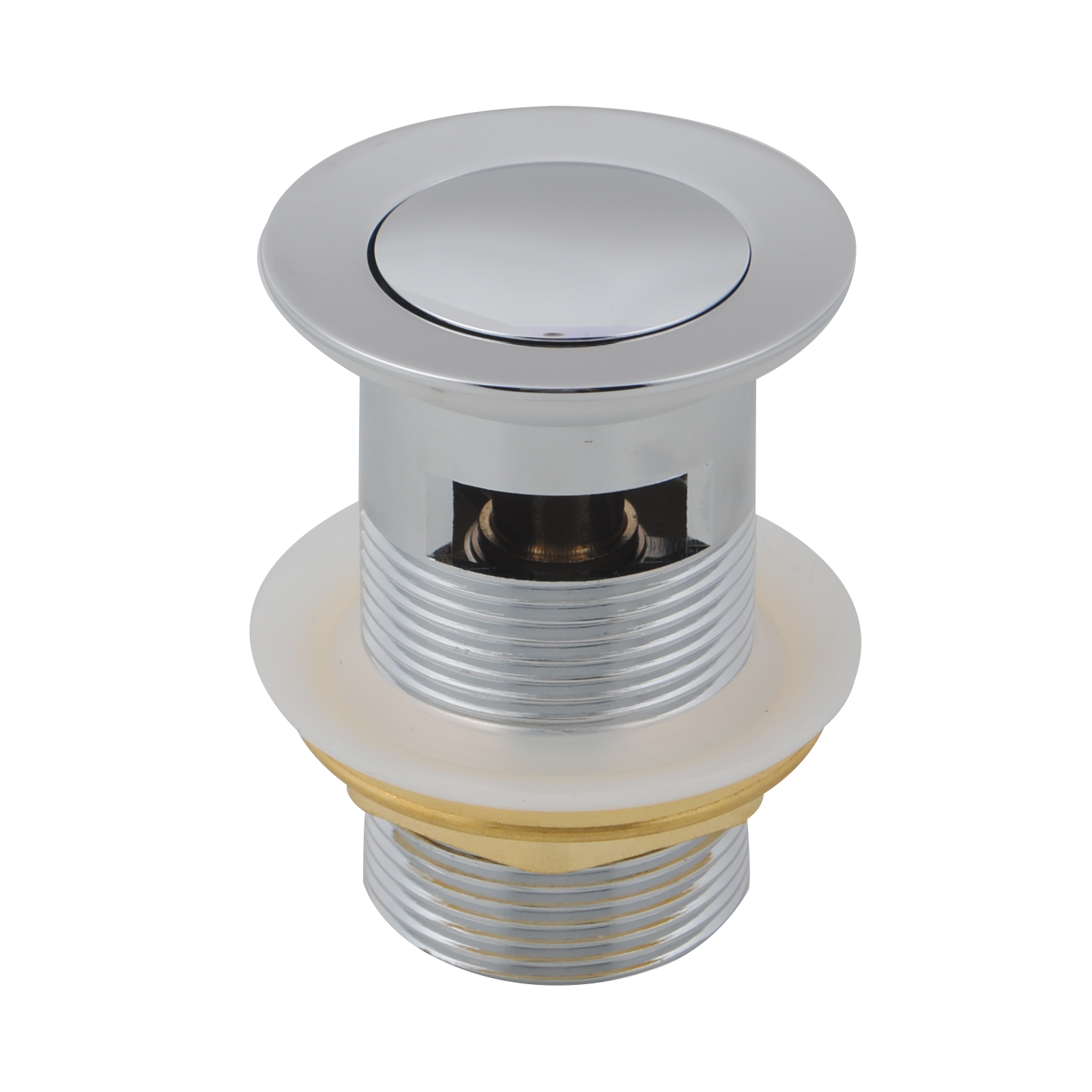 AQ 32/40 mm Chrome Brass Basin Pop Up Waste with Overflow