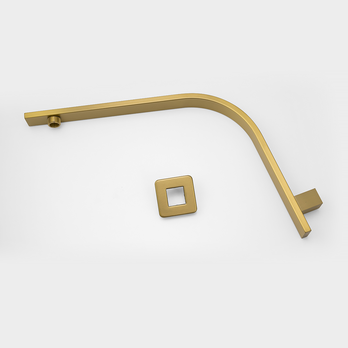RUSHY Series Brushed Brass Shower Arm (450 mm Wall Mounted)