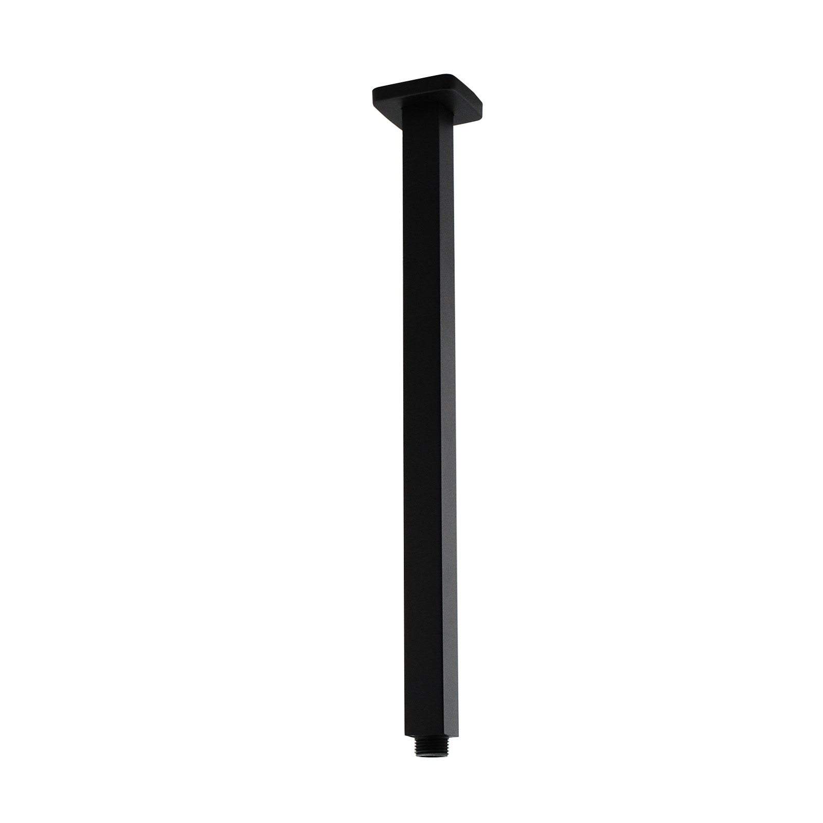 RUSHY Series Matte Black Ceiling Shower Arm (300 mm)