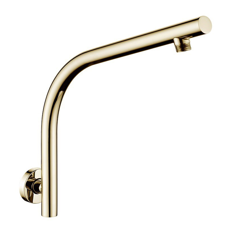 Round Brushed Brass Wall Mounted Shower Arm (Coming Soon)