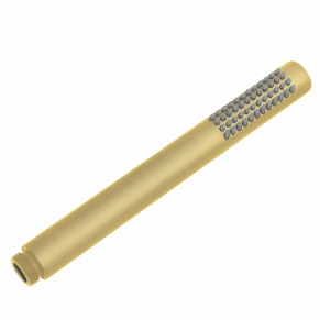Round Single Function Brushed Brass Handheld Shower (Brass)