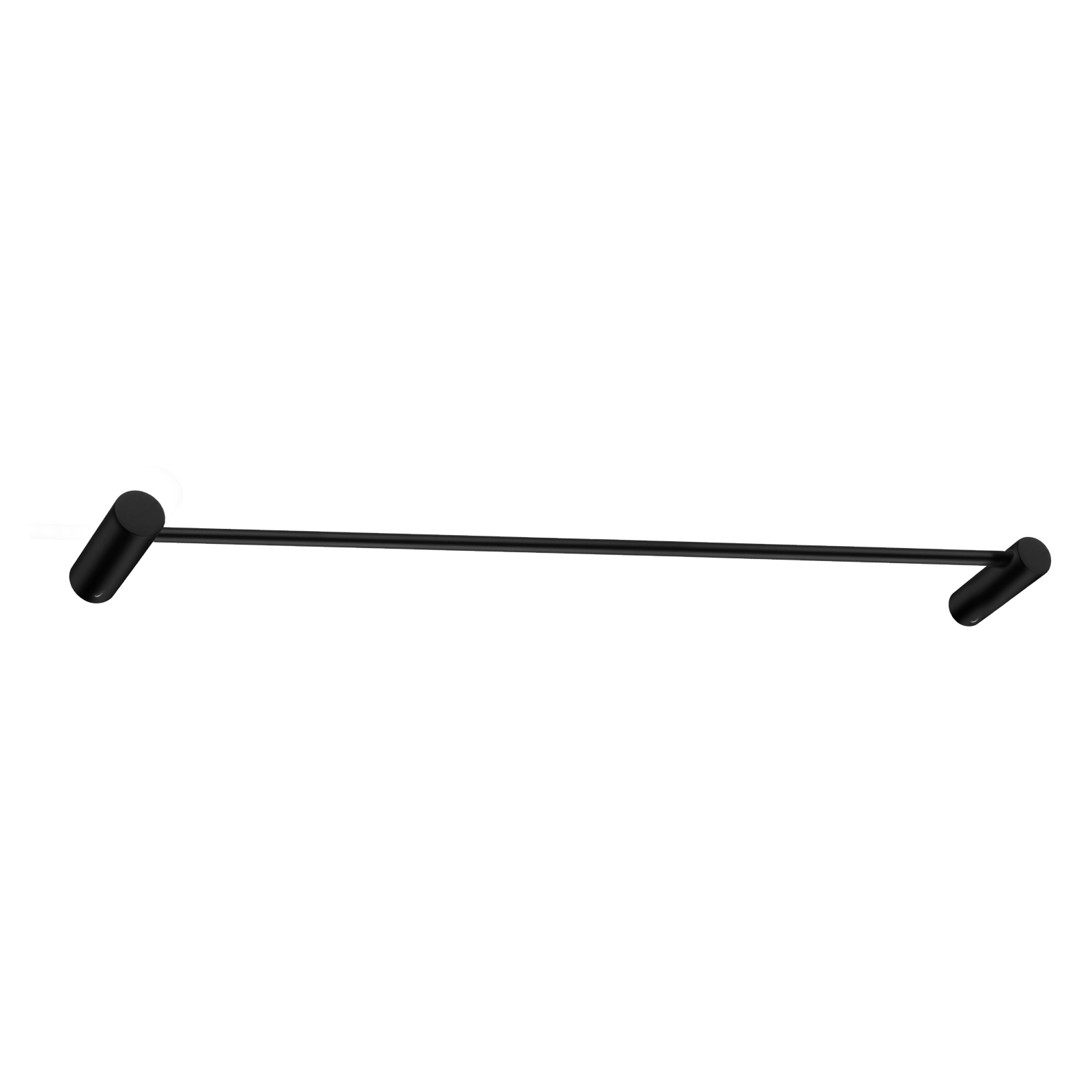 Aquaperla Black Single Towel Rail 600mm