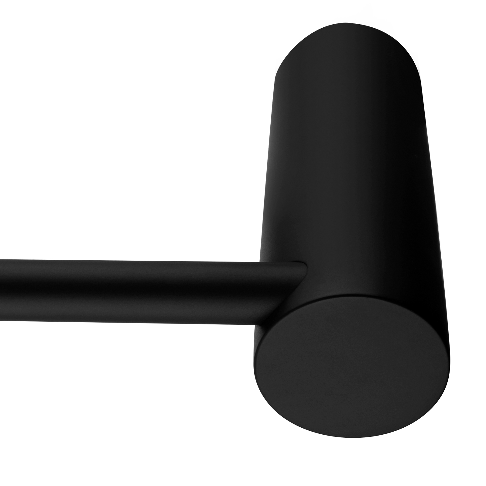 Aquaperla Black Single Towel Rail 600mm