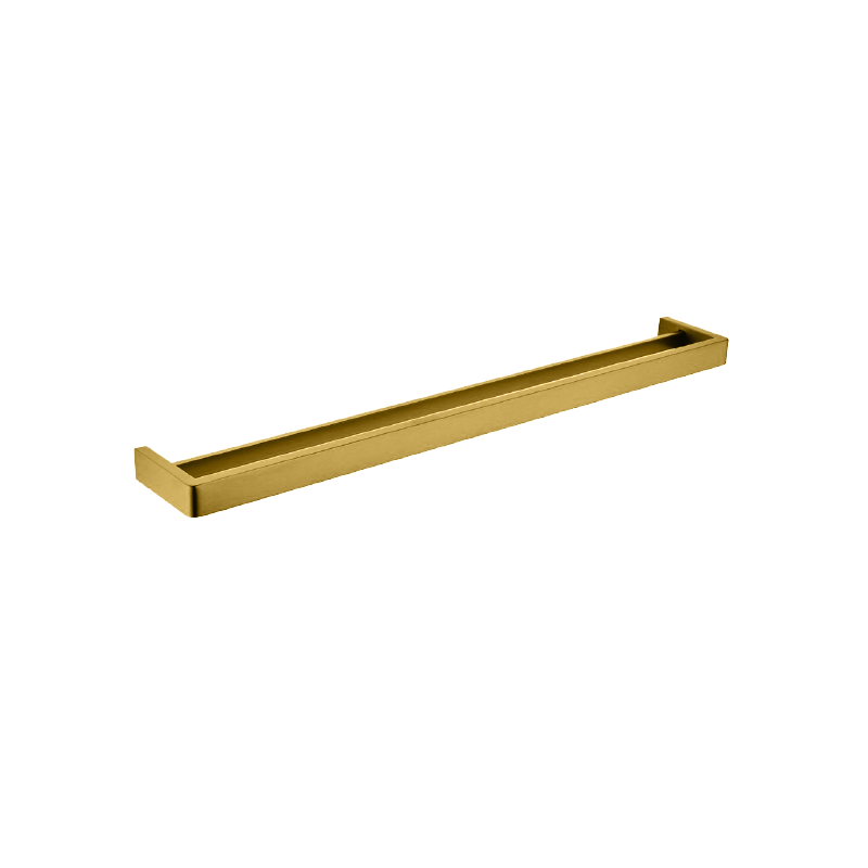IVANO - 800mm Brushed Brass Double Towel Rail