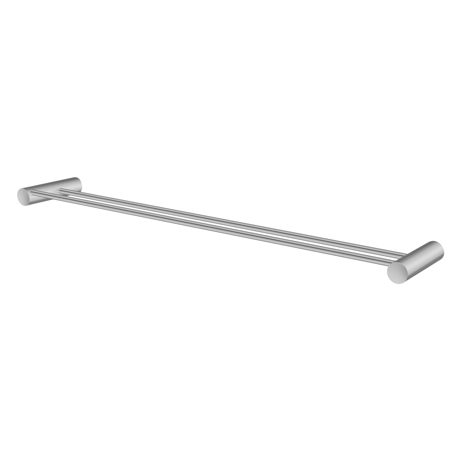 Aquperla Brushed Nickel Double Towel Rail 600mm