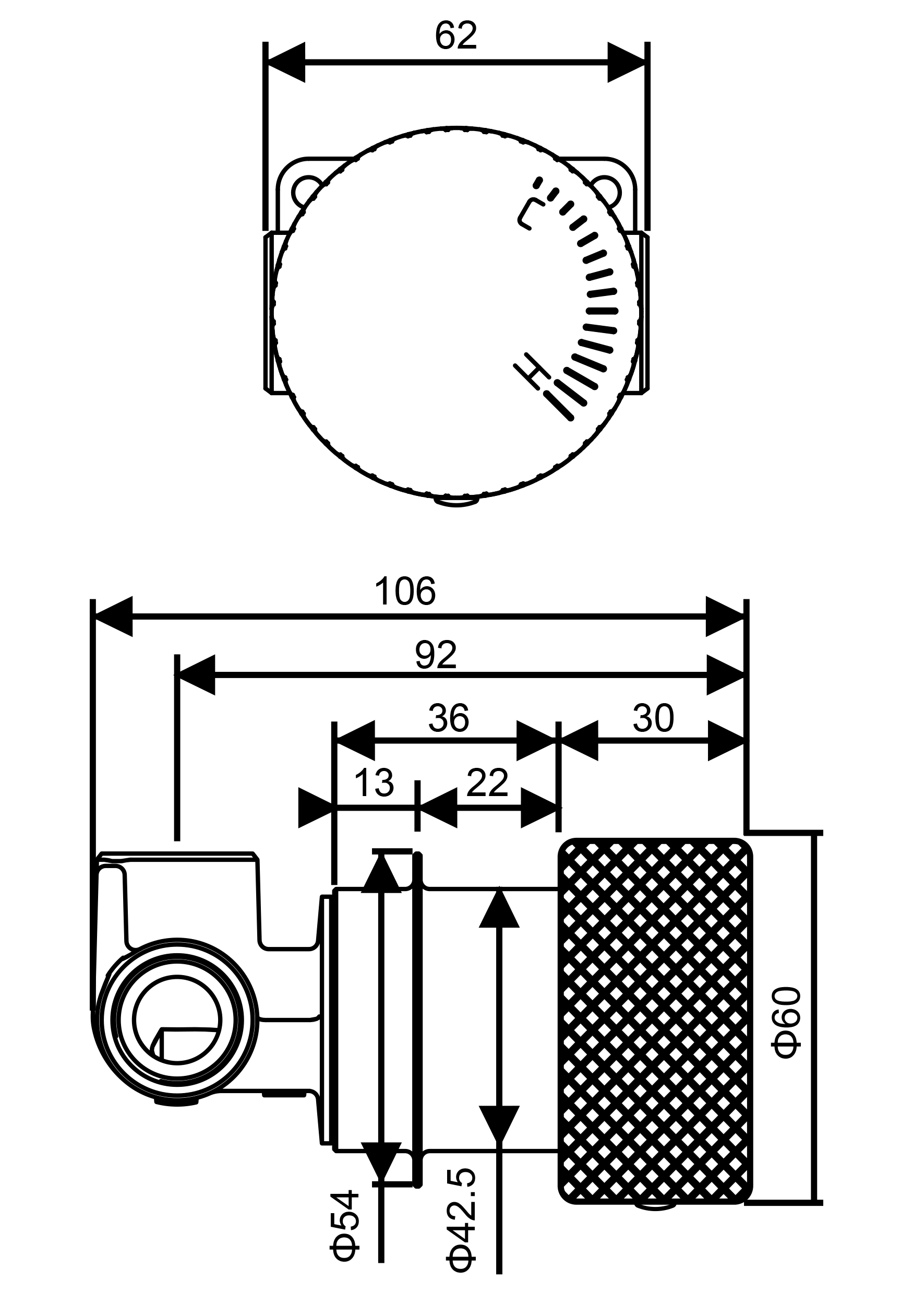 Progressive Black Handle