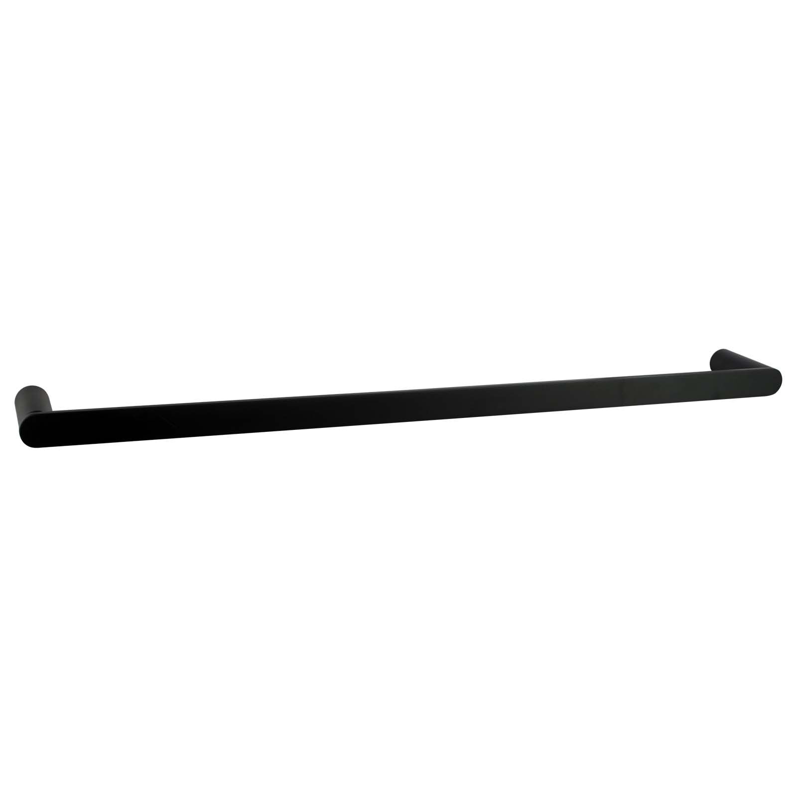 RUSHY - 800mm Black Single Towel Rail