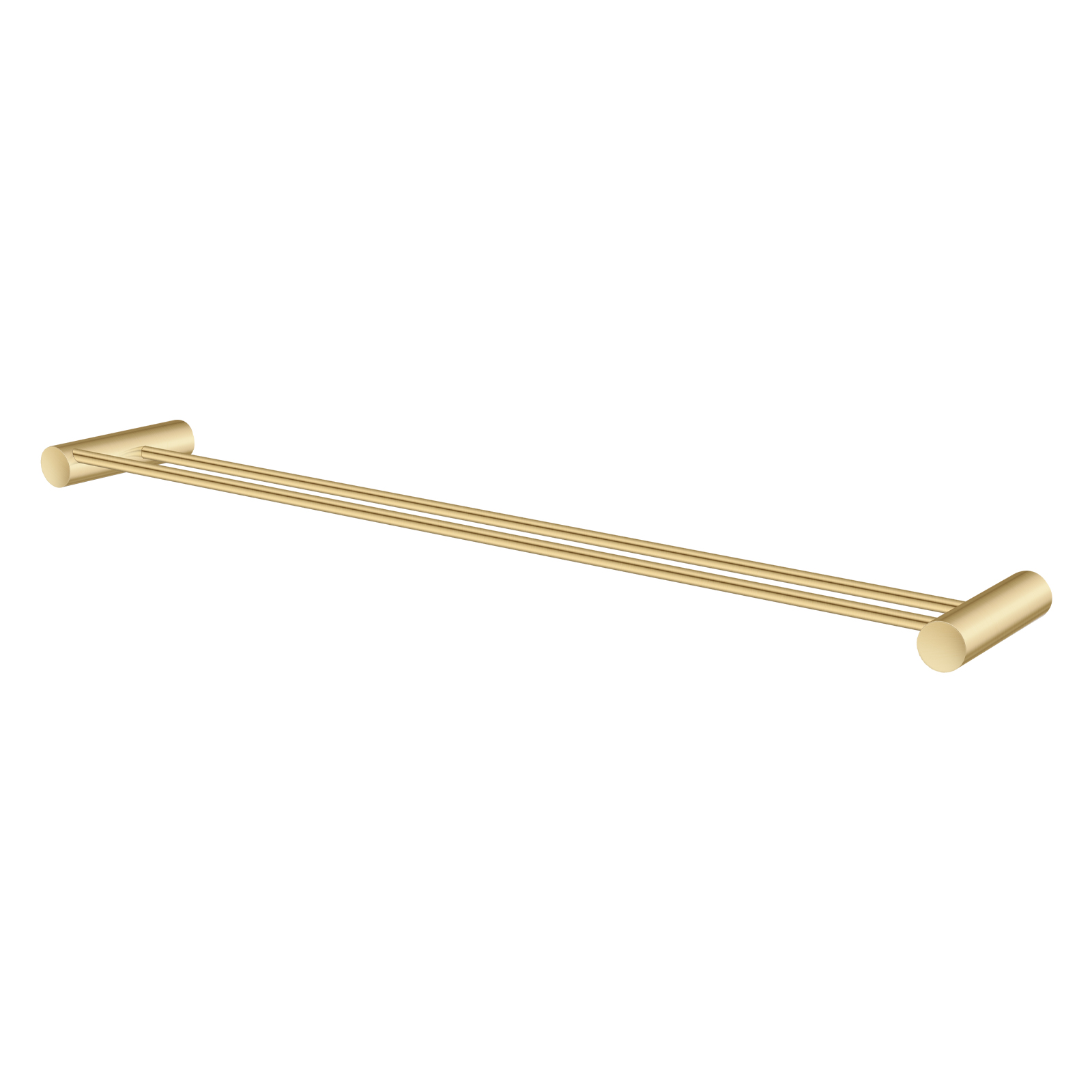 Aquperla Brushed Brass Double Towel Rail 600mm