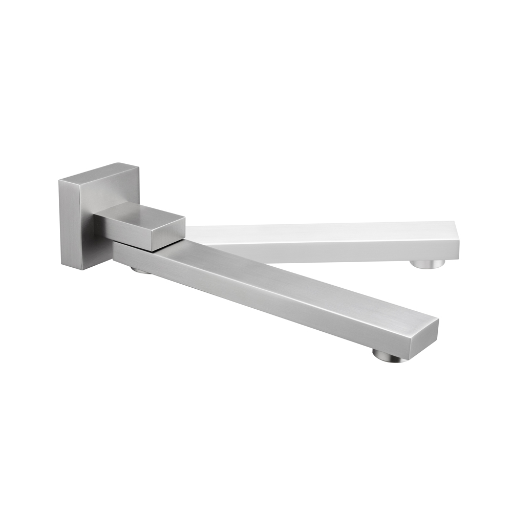 Brushed Nickel Bath/Basin Wall Swivel Spout
