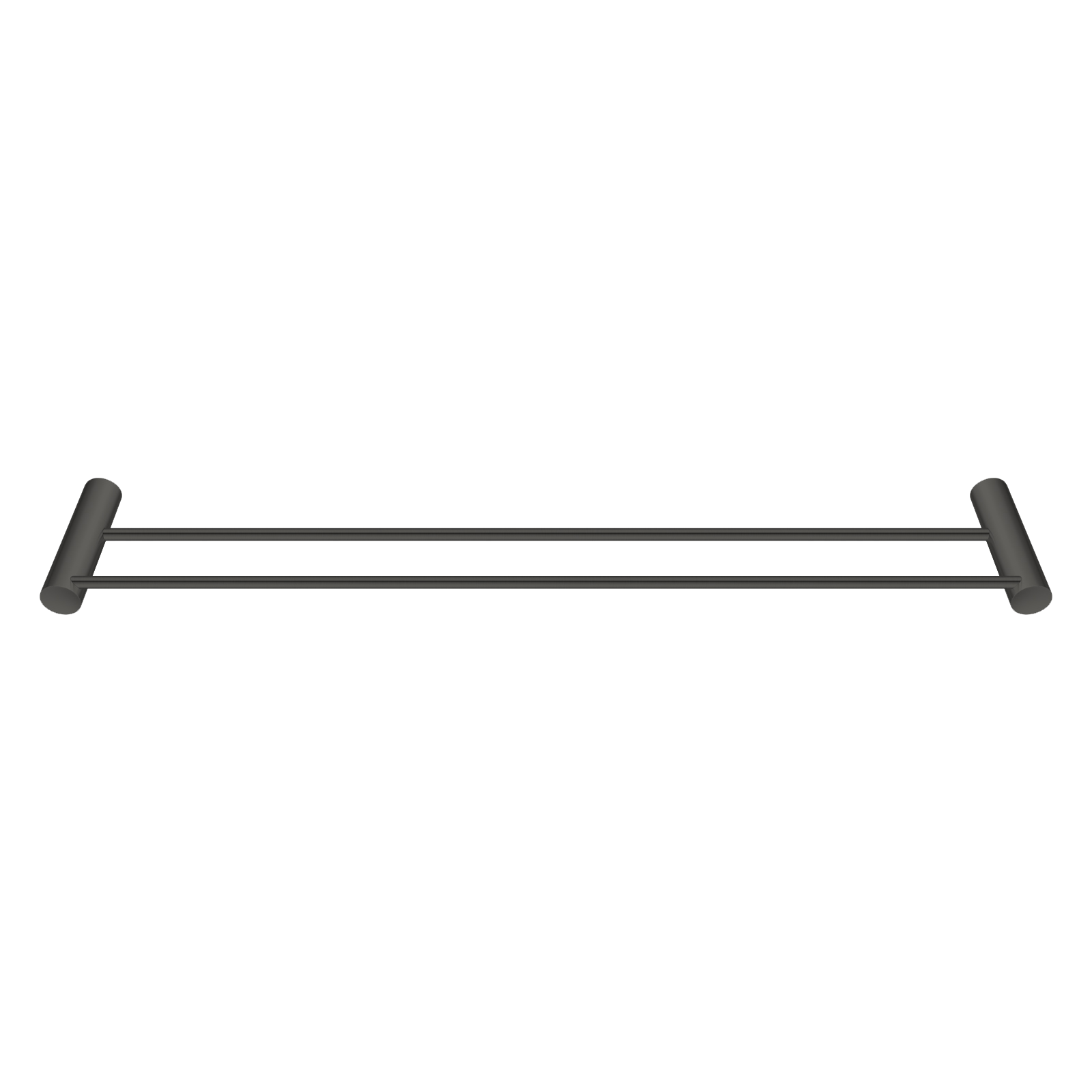 Aquaperla Gun Metal Grey Double Towel Rail 600mm