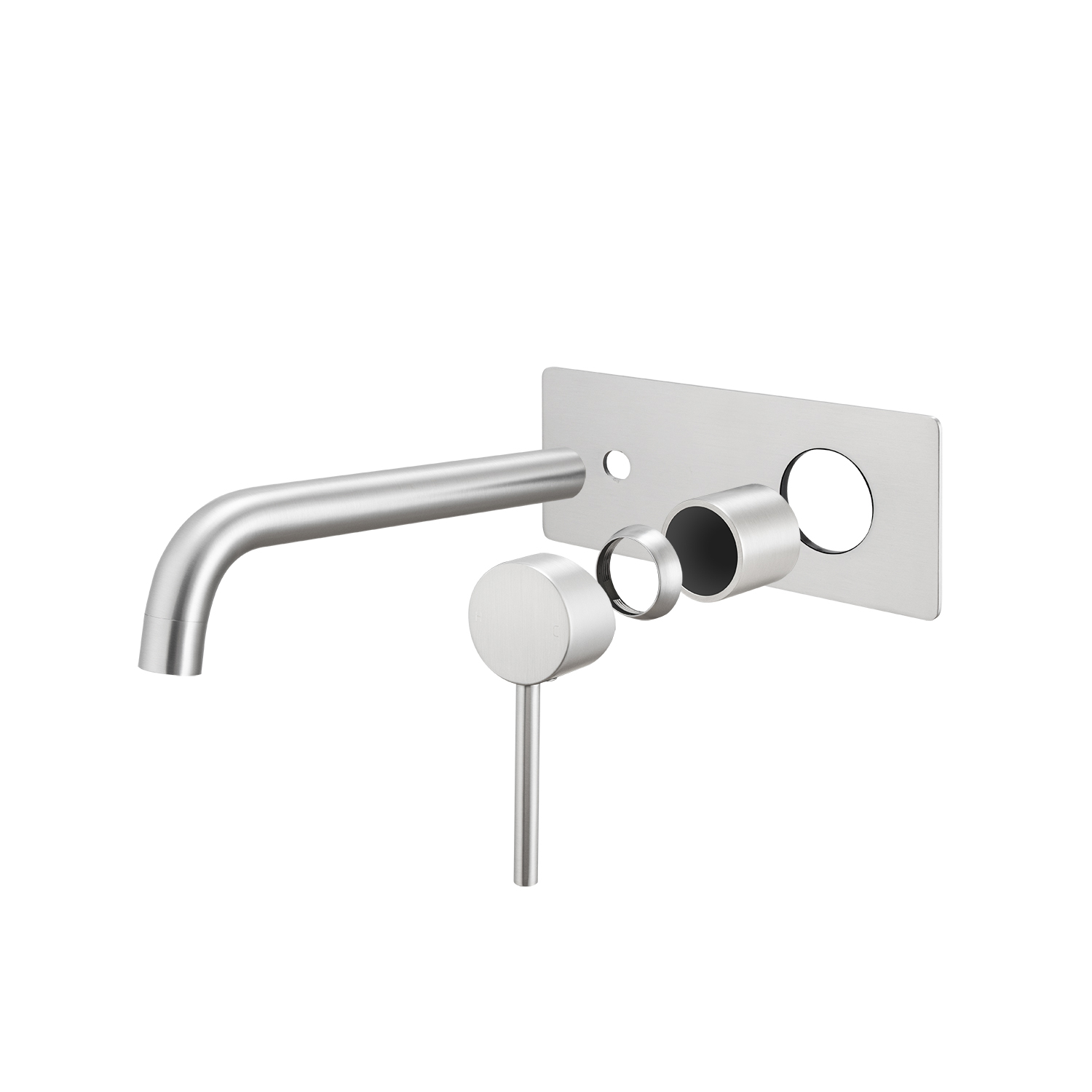 LUCID PIN - Brushed Nickel Spout Mixer