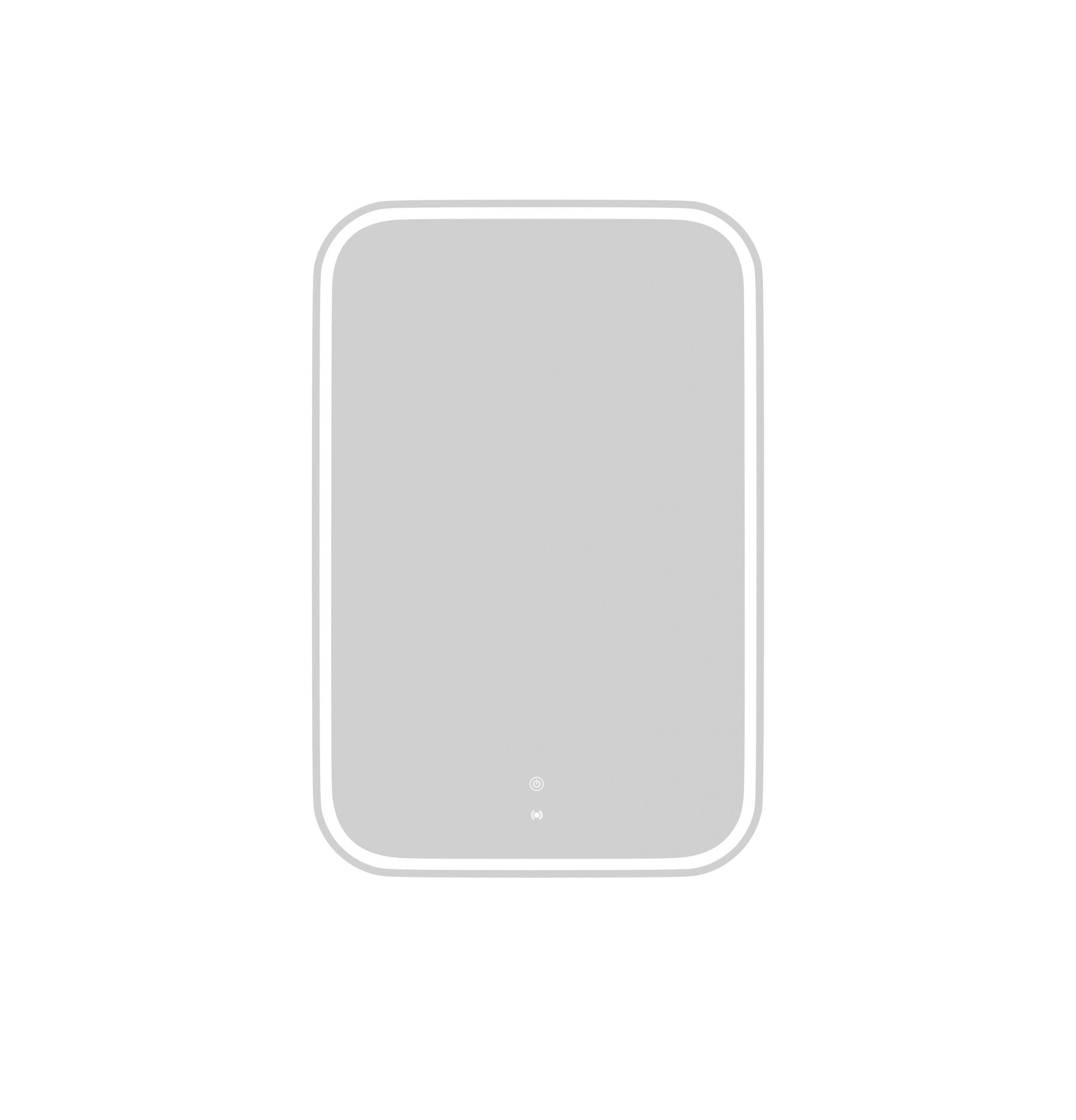 OTTI LED Newport 900(H)x600(W) Frameless Tuffi Mirror - Install Horizontal or Vertical