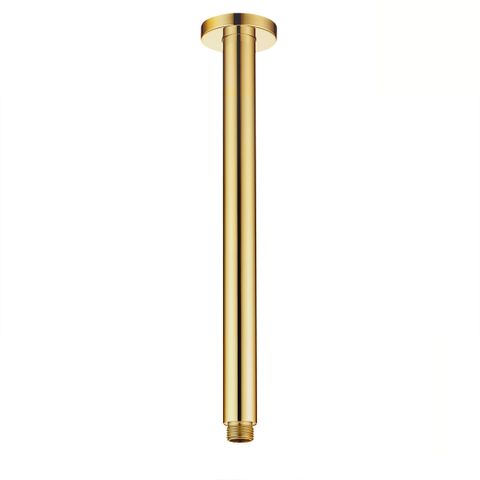 Vetto Ceiling Shower Arm Round 300mm Argent Gold