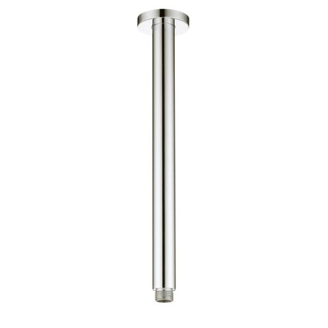 Vetto Ceiling Shower Arm Round 300mm Brushed Nickel