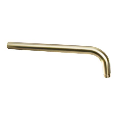 Vetto Wall Shower Arm Round 400mm Brushed Gold