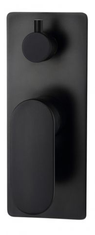 Taran 400mm Matte Black Straight Wall Arm Square