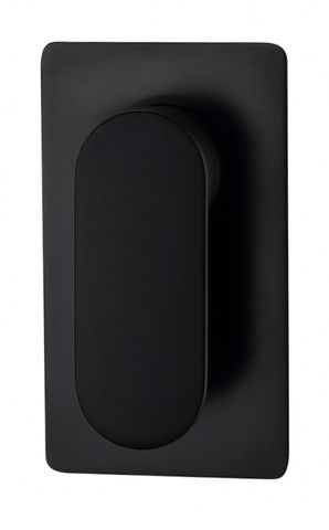 Taran 400mm Matte Black Straight Wall Arm Square