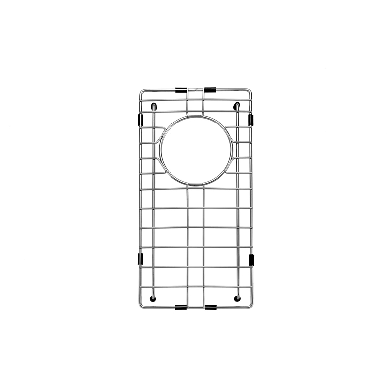 Aquaperla Round Corner Chrome Stainless Steel Handmade Single Bowl Kitchen Sink 250*450*215mm