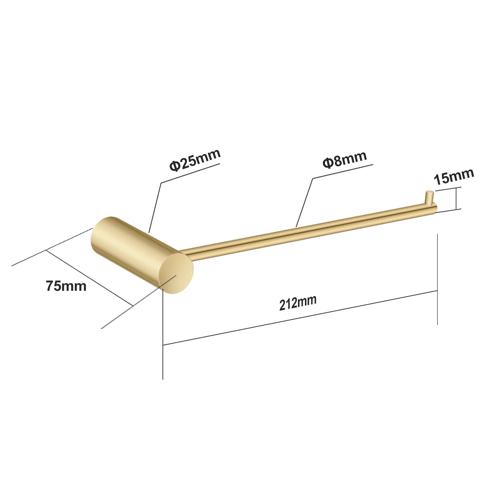 Brushed Brass Hand Towel