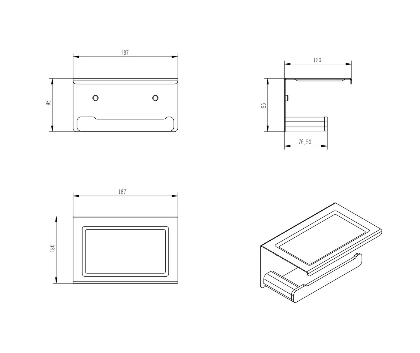 Oskar Paper Holder
