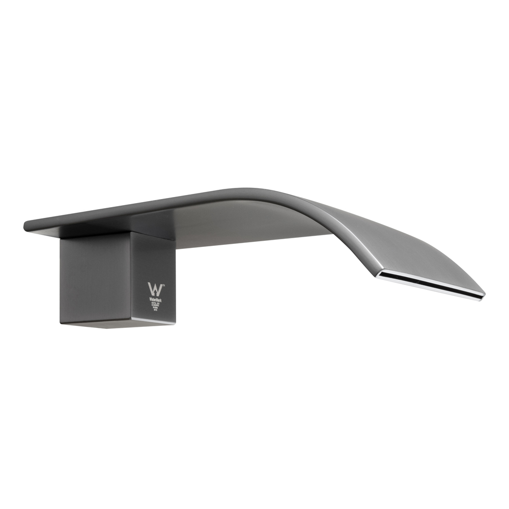 Waterfall Gun Metal Grey Bathtub/Basin Wall Spout