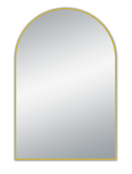 600×900×21.5 mm Uni Series Brushed Gold Aluminium Framed Mirror