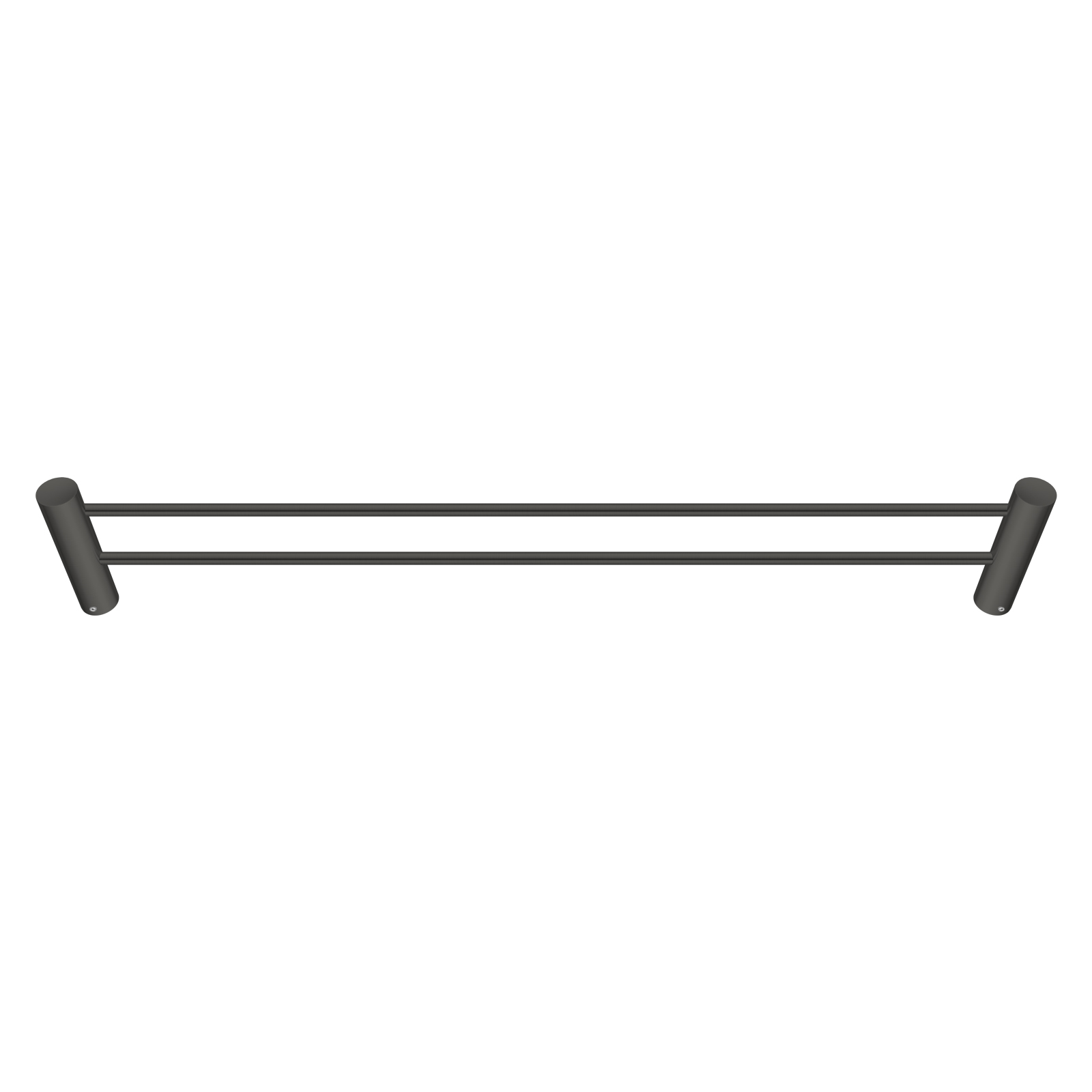 Aquaperla Gun Metal Grey Double Towel Rail 600mm